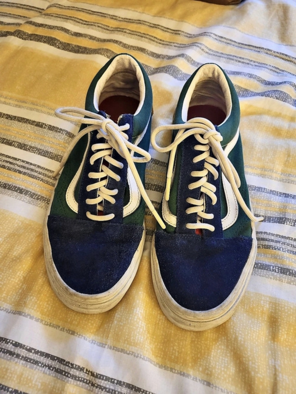 Vans Old Skool Yacht Club Sneakers Blue & Green Men's US 8.5
